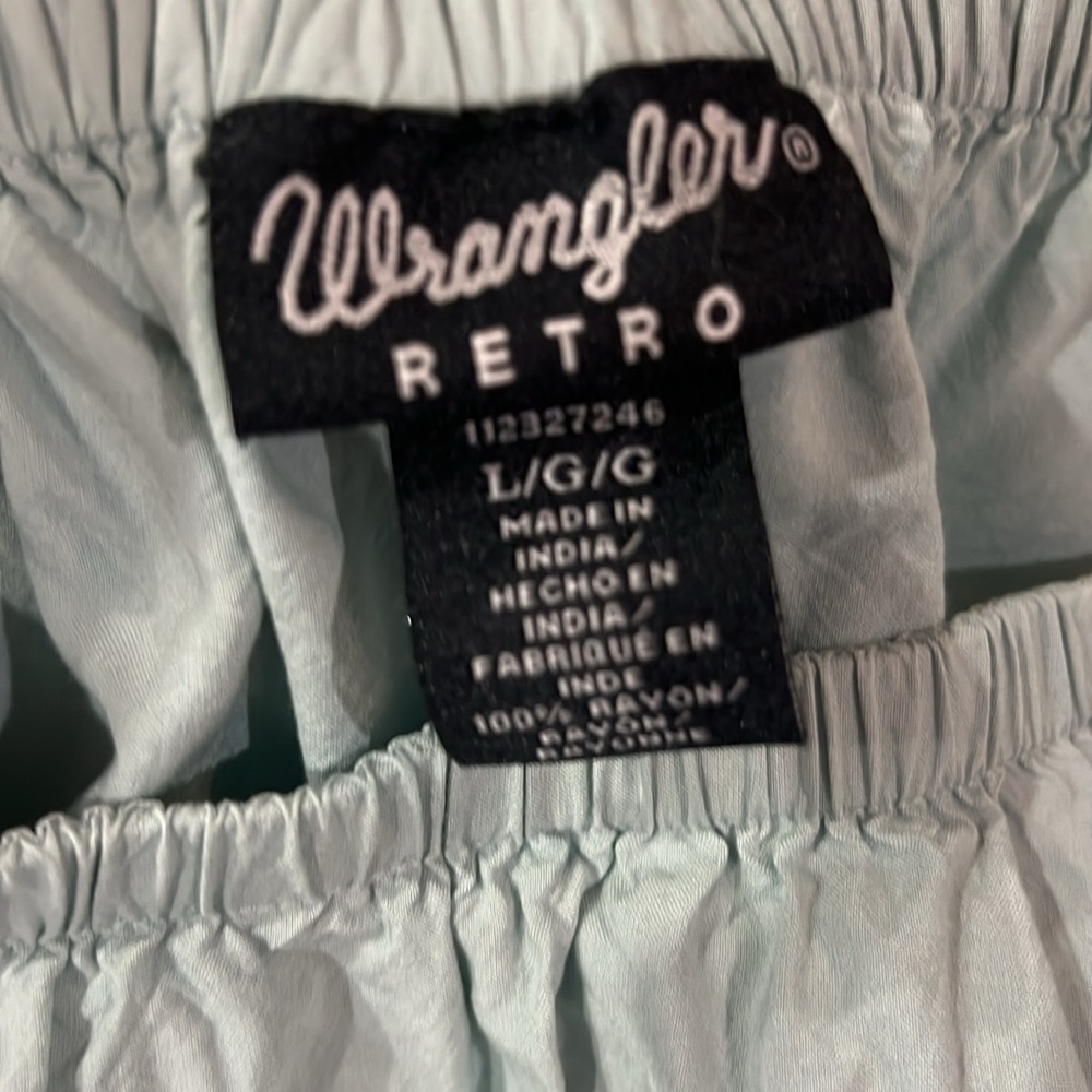 Wrangler Light Blue Off-Shoulder Mini Dress - Picture 4 of 4